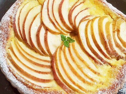 ホットケーキミックスで作るリンゴのタルト